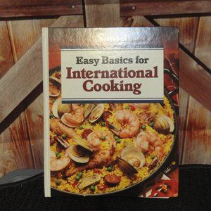 Vintage Easy basics for International Cooking~Spiral bound~EUC~Illustrated~1984